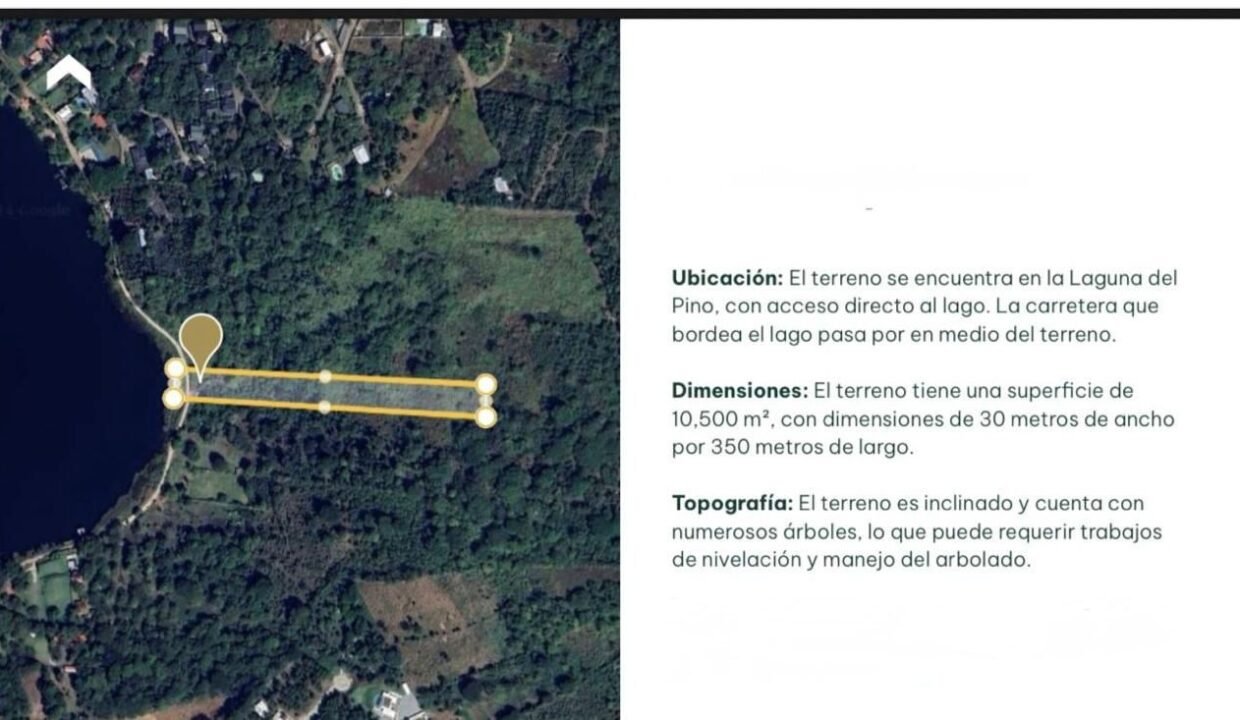 Terreno en Laguna del Pino Acceso Directo a la Laguna (5)